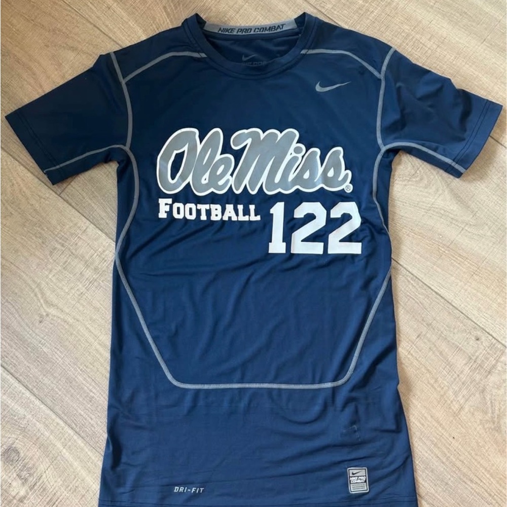 Nike Navy Ole Miss Football #122 Performance Shirt